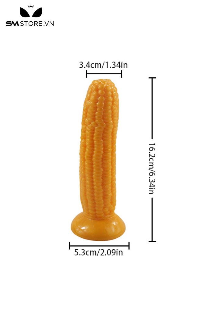 SMT3923 - Chim giả ngụy trang bắp ngô vàng silicon đế hít tường