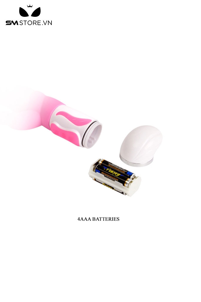 SMT3944 - Máy rung tai thỏ đầu dương vật vân xoắn ốc silicon dài 27cm