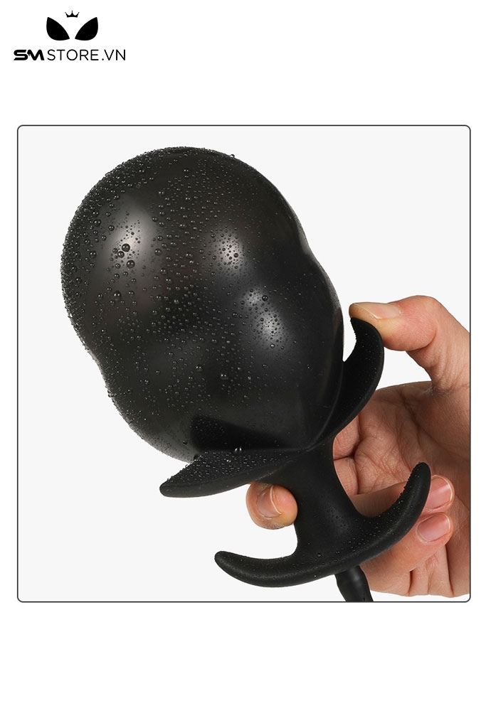 SMT3952 - Anal pump silicon co giãn hình cánh hoa ôm thân dài 9.8cm