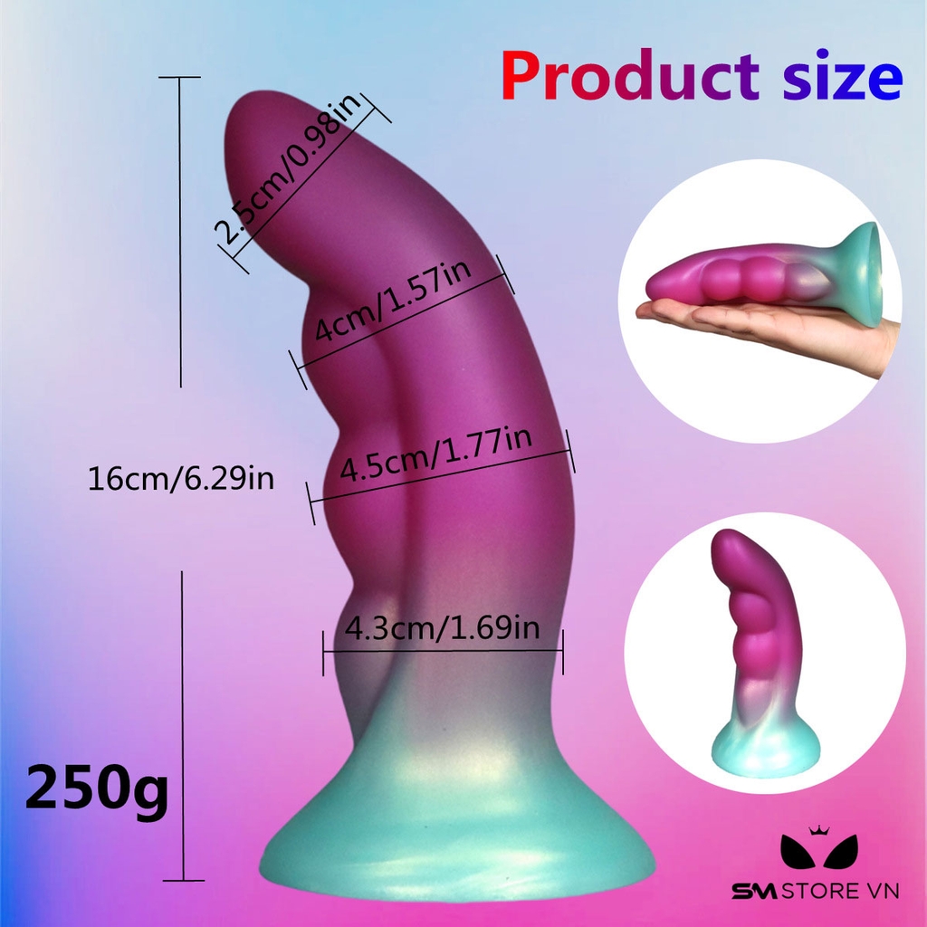SMT3961 - Cu giả hít tường thiết kế cong hình ngón tay đế dính tường