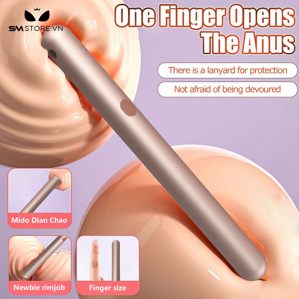 SMT3976 - Trứng rung mini có vòng đeo và 10 chế độ dài 12.2cm