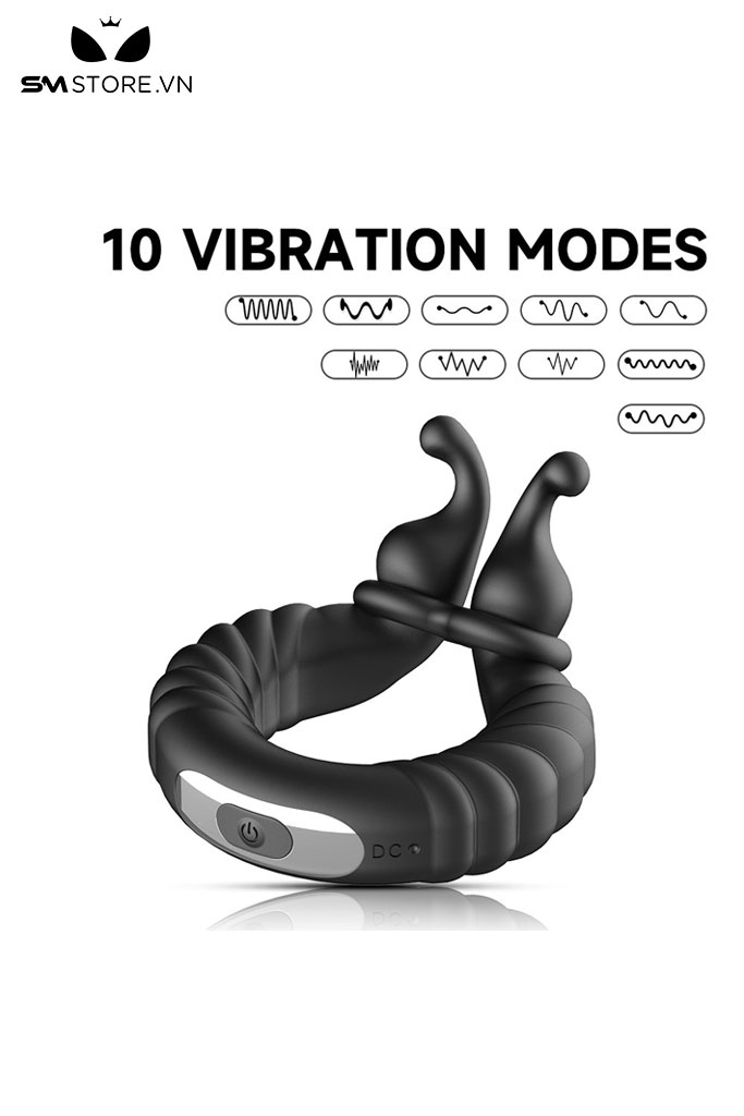 SMT3983 - Vòng rung đeo dương vật có 10 chế độ đường kính 3.5cm