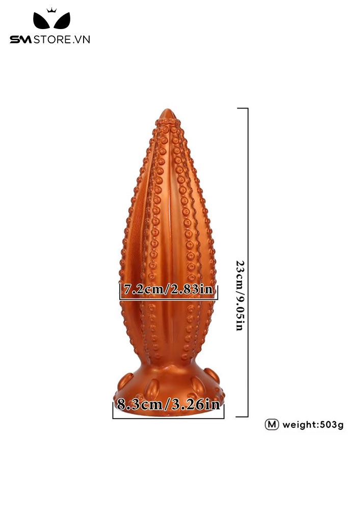 SMT3993 - Butt plug silicon có xúc tu bạch tuộc nhỏ đế dính tường