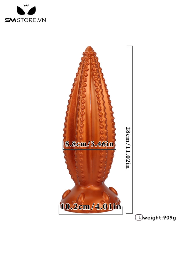 SMT3993 - Butt plug silicon có xúc tu bạch tuộc nhỏ đế dính tường