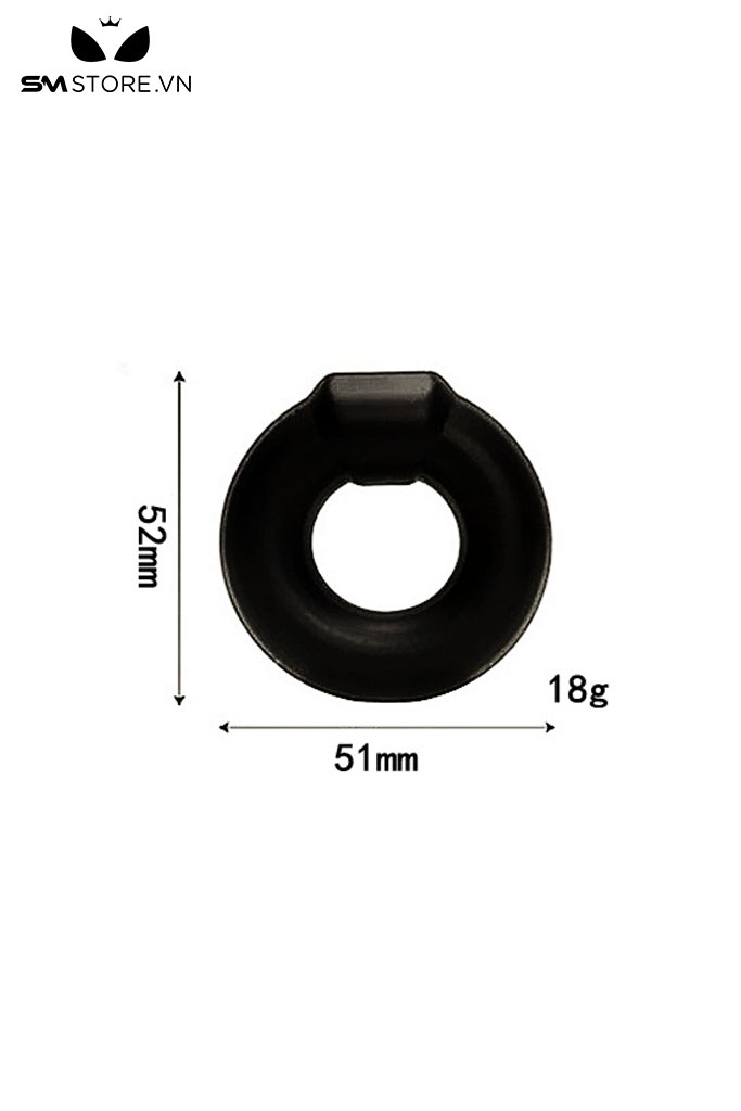 SMT4008 - Vòng đeo gốc dương vật silicon co giãn thiết kế hình tròn trơn