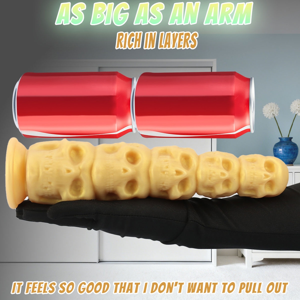 SMT4031 - Anal beads thiết kế 5 tầng hình đầu mặt quỷ có 2 size