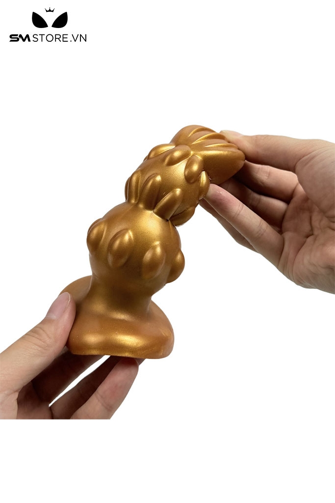 SMT4038 - Anal beads cánh hoa có các rãnh đối xứng đế dính tường