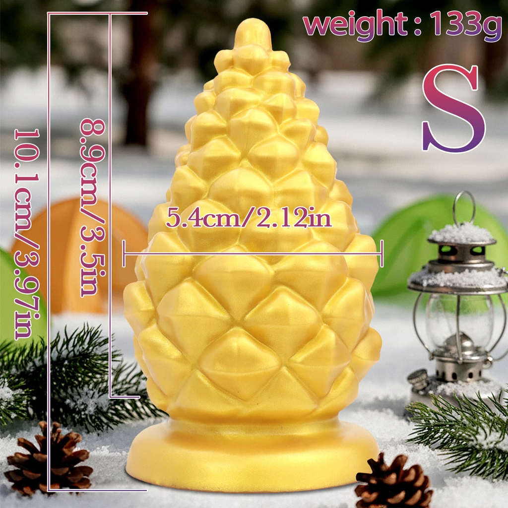 SMT4048 - Anal huge quả thông thuôn nhỏ hình giọt nước đế gắn tường