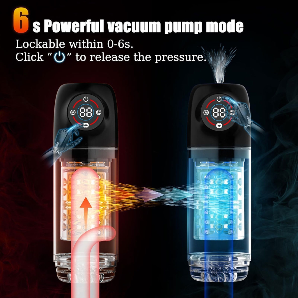 SMT4075 - Cốc thủ dâm rung thụt xoay có 7 tần số sạc điện silicon