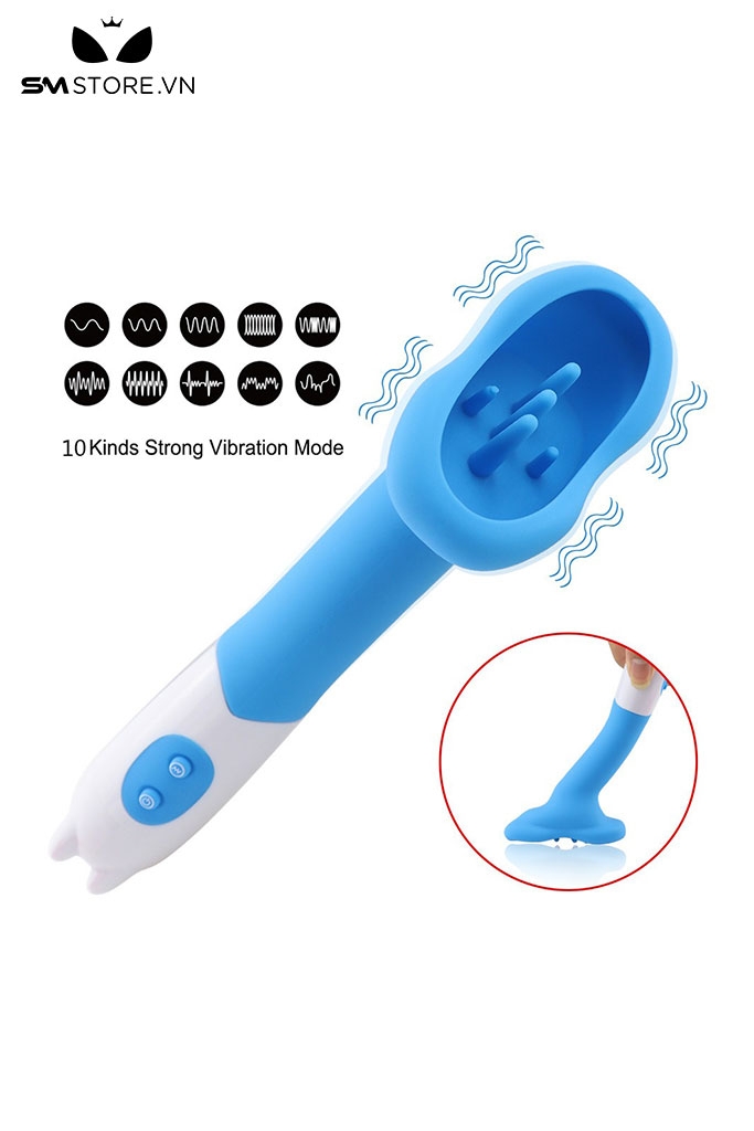 SMT4110 - Máy rung ngụy trang bàn chải có 10 chế độ silicon mềm
