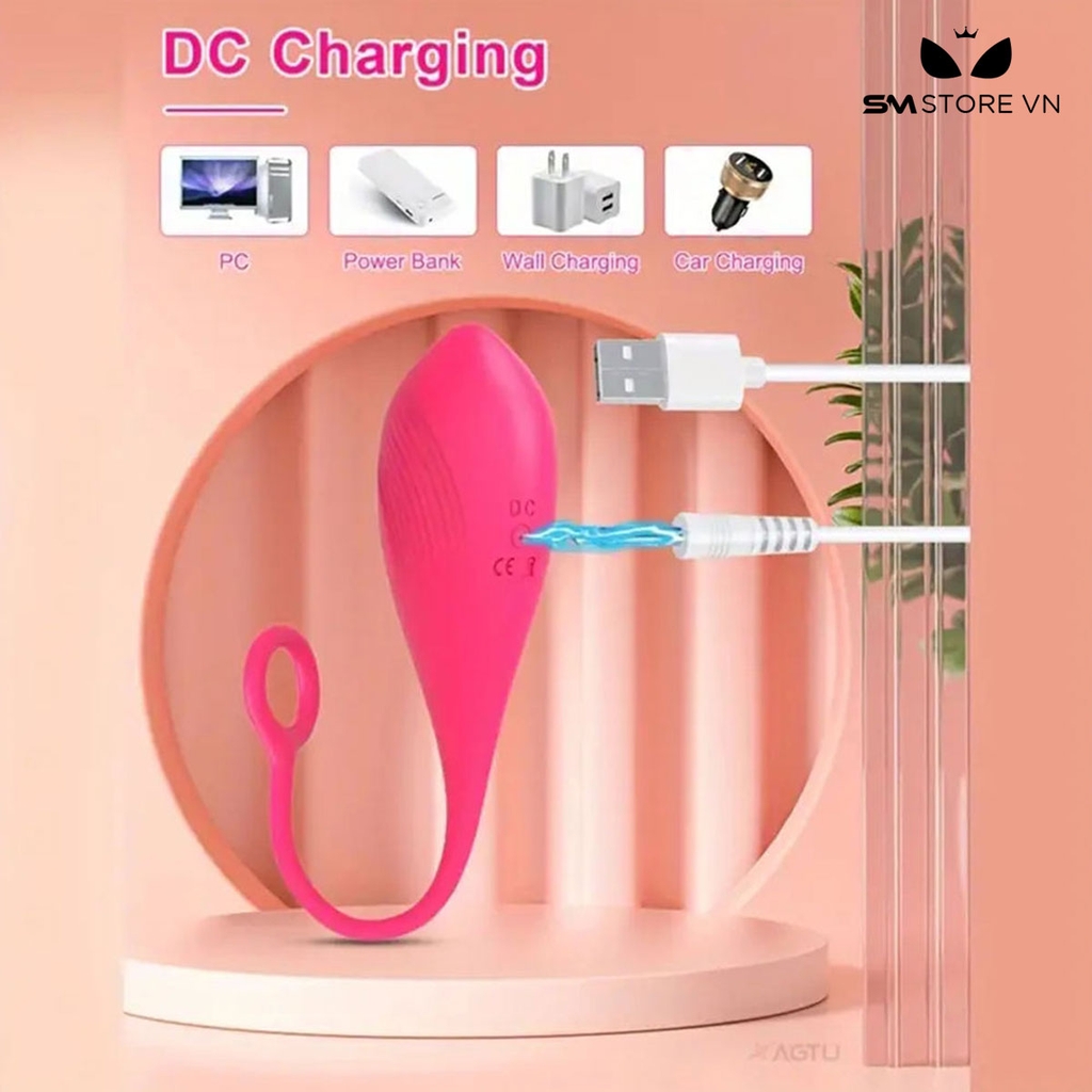 SMT4116 - Trứng rung không dây sạc điện điều khiển từ xa có 10 chế độ rung