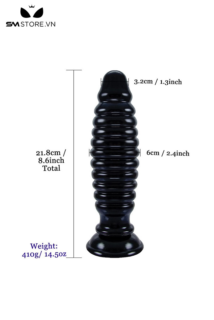 SMT4182 - Anal long khủng lồ thiết kế dạng lò xo đế dính tường dài 21cm