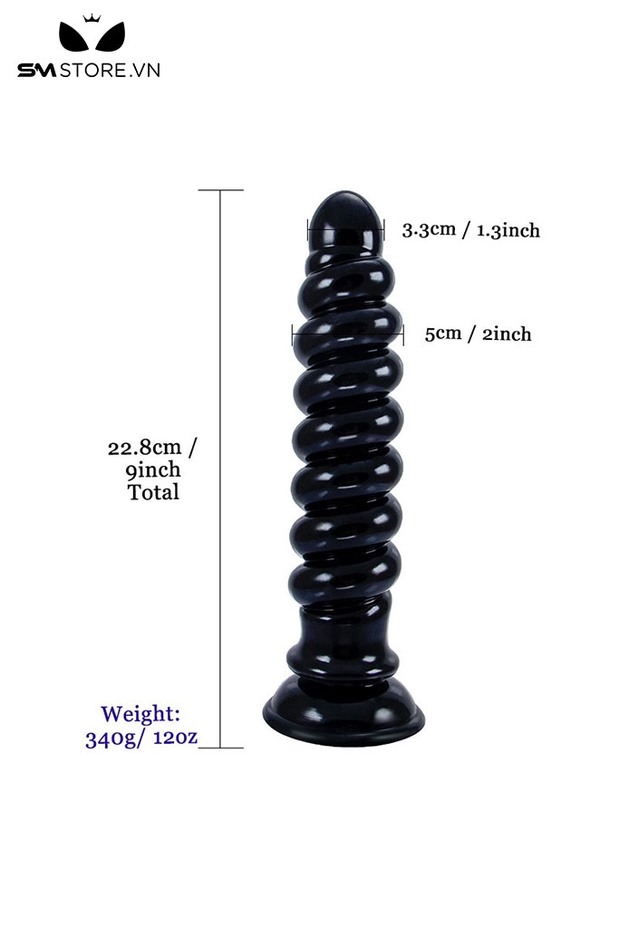 SMT4187 - Anal long thiết kế hình lò xo đế dính tường dài 22.8cm