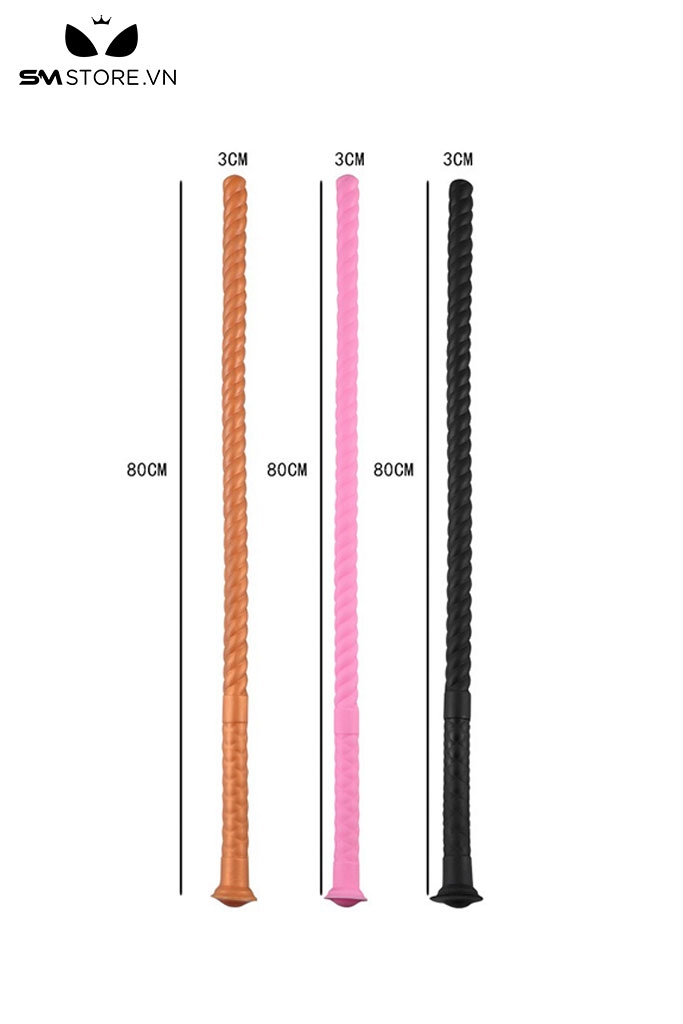SMT4191 - Long anal silicon thiết kế dạng dây thừng xoắn ốc dài 80cm