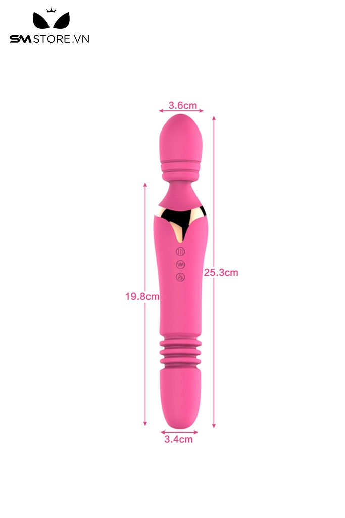 SMT4207 - Chày rung tình yêu có chế độ sưởi ấm 42 độ và 7 tần số