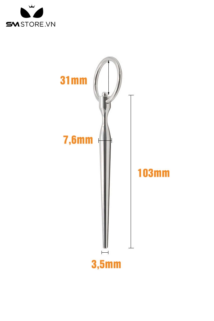 SMT422 - Đồ chơi niệu đạo SM sounding dài 103mm chất liệu inox