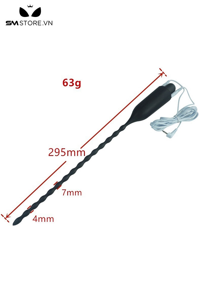 SMT4220 - Đồ chơi niệu đạo sounding silicon dài 295mm có dây cắm