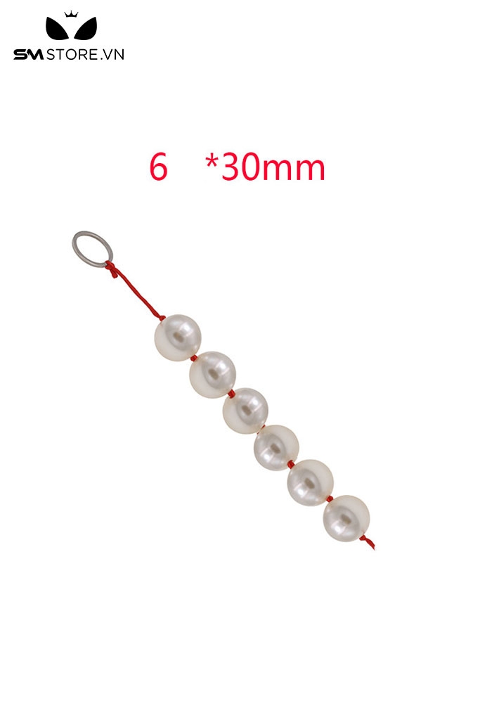 SMT4227 - Anal beads dạng chuỗi ngọc trai đường kính 3cm với dây co giãn