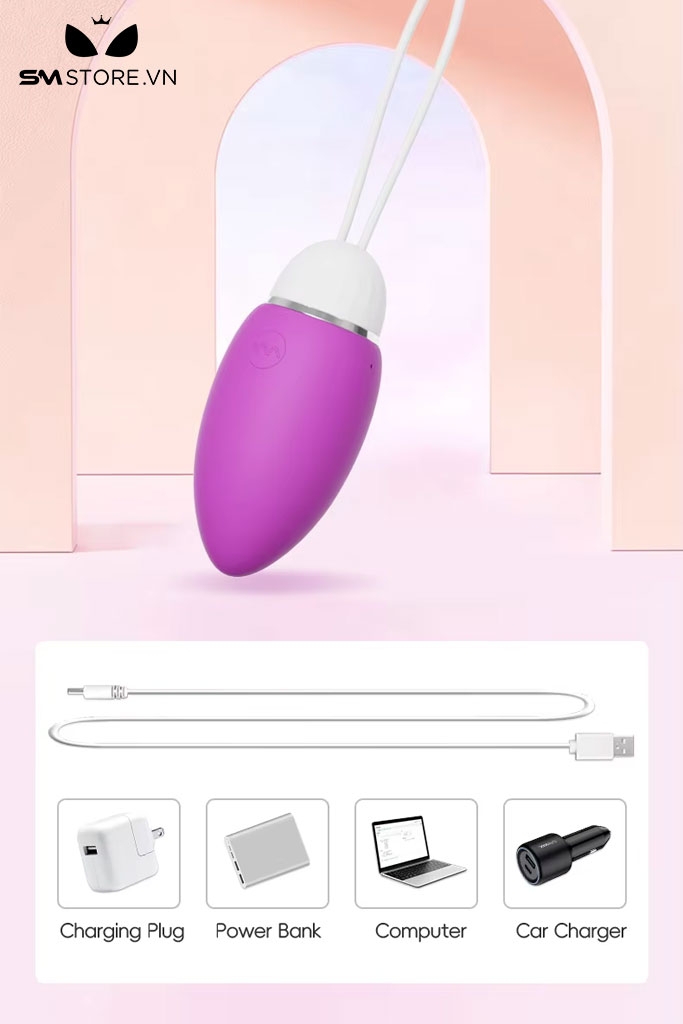 SMT4230 - Trứng rung mini điều khiển qua APP có 10 chế độ dài 174mm