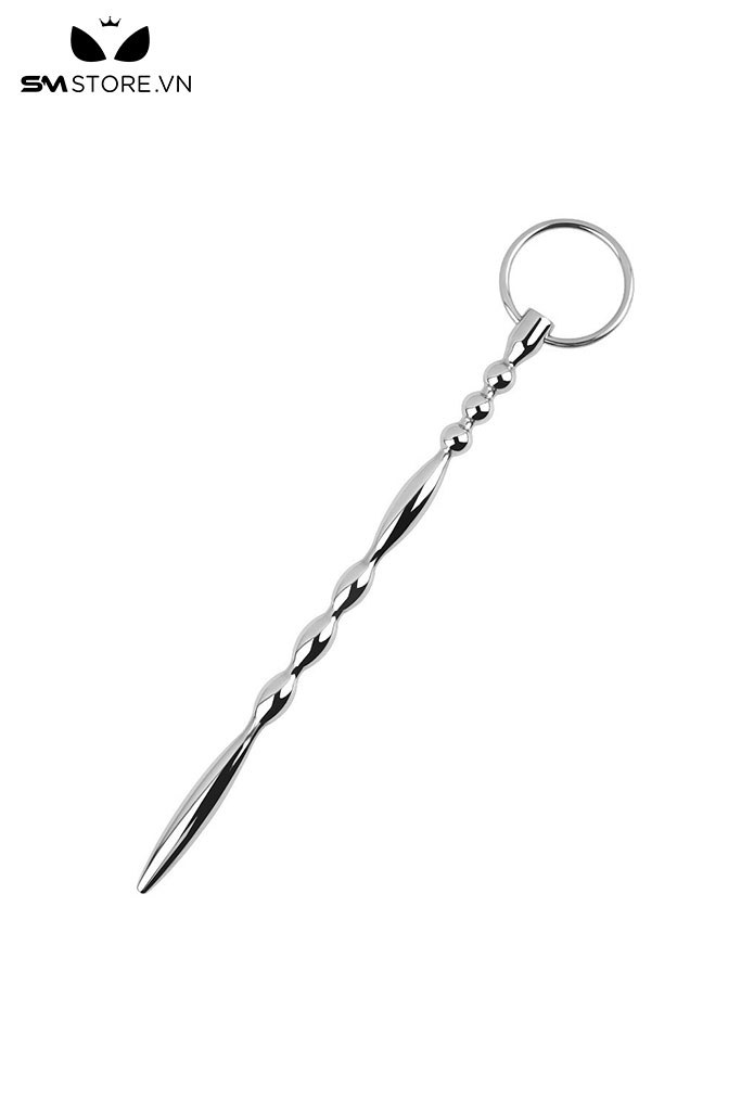 SMT4238 - Đồ chơi kích thích niệu đạo inox cao cấp với chuỗi hạt tròn