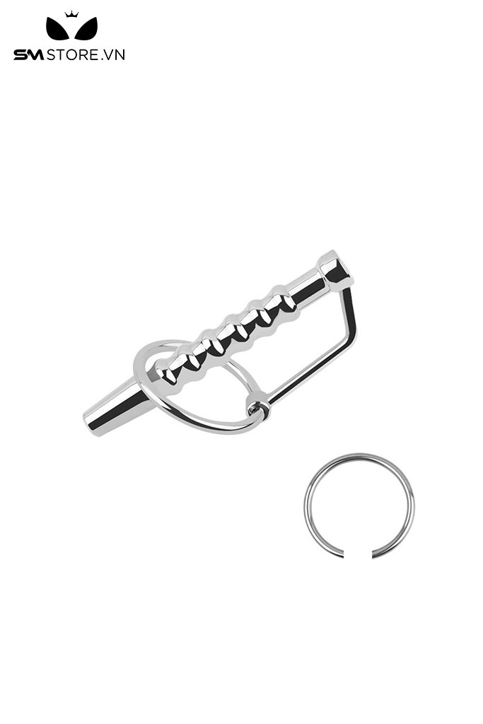 SMT4247 - Sounding niệu đạo inox với 4 đốt hạt tròn có lỗ rỗng dài 72mm