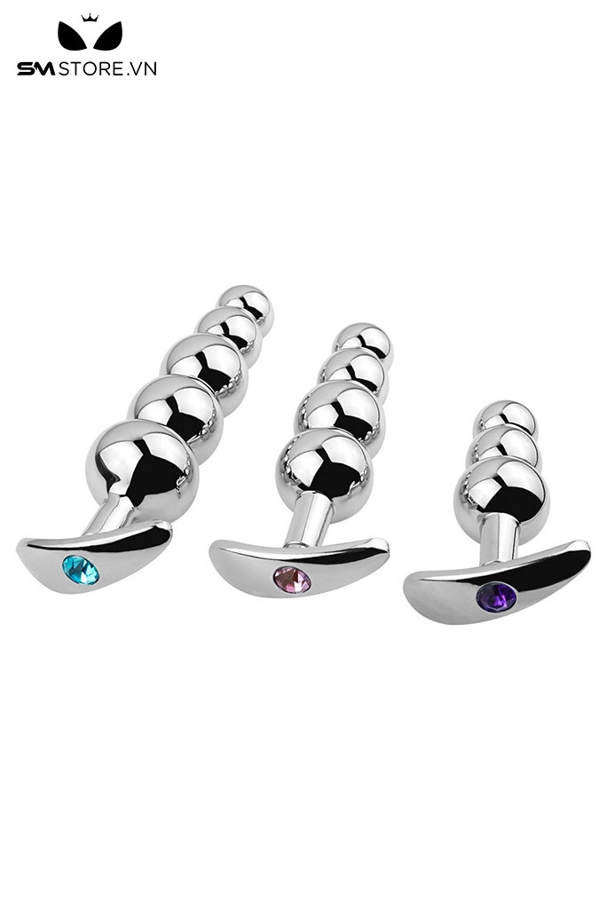 SMT4272 - Anal beads dạng xếp tầng tăng dần với chân đế chữ T