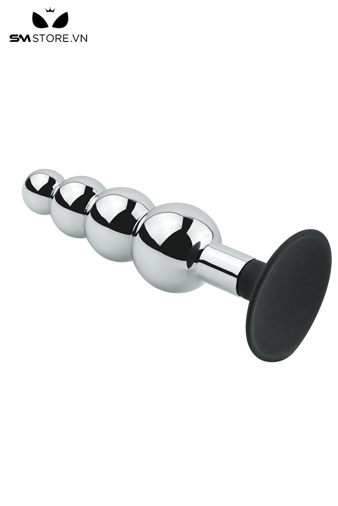 SMT4273 - Anal beads dạng hạt thuôn gọn dần với đế hút đáy tròn