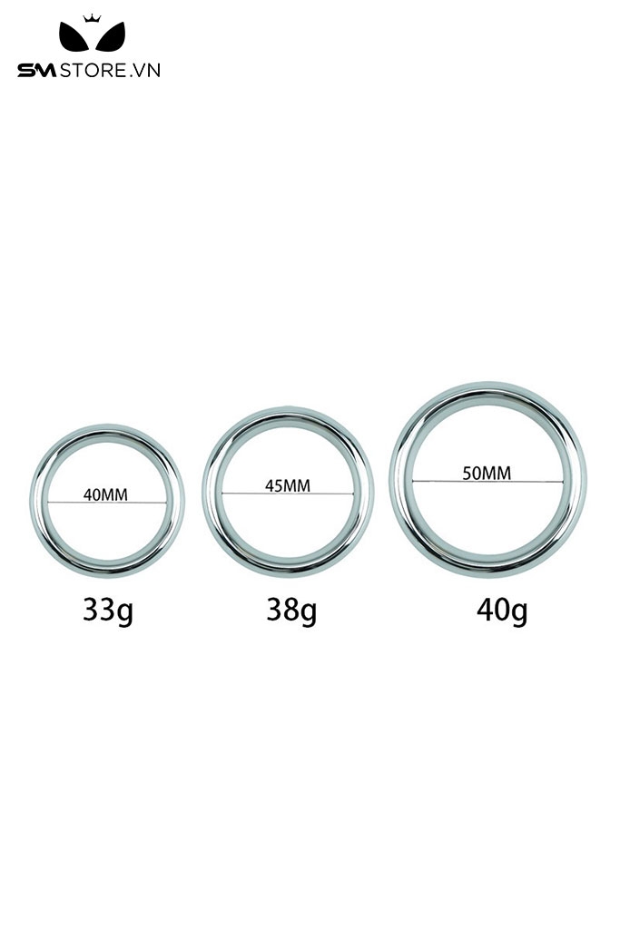 SMT4294 - Vòng đeo cu inox dạng nhẫn tròn trơn dài 40 45 và 50mm