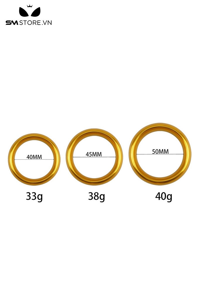 SMT4294 - Vòng đeo cu inox dạng nhẫn tròn trơn dài 40 45 và 50mm