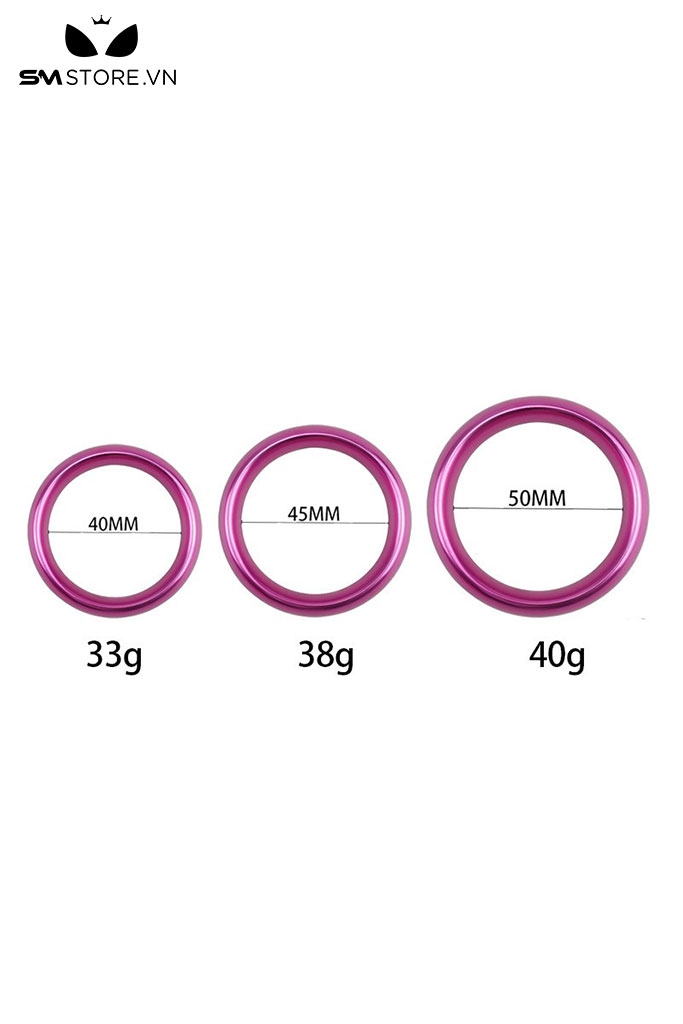SMT4294 - Vòng đeo cu inox dạng nhẫn tròn trơn dài 40 45 và 50mm