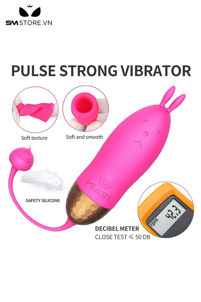 SMT4311 - Trứng rung ngụy trang con thỏ điều khiển từ xa dài 174mm
