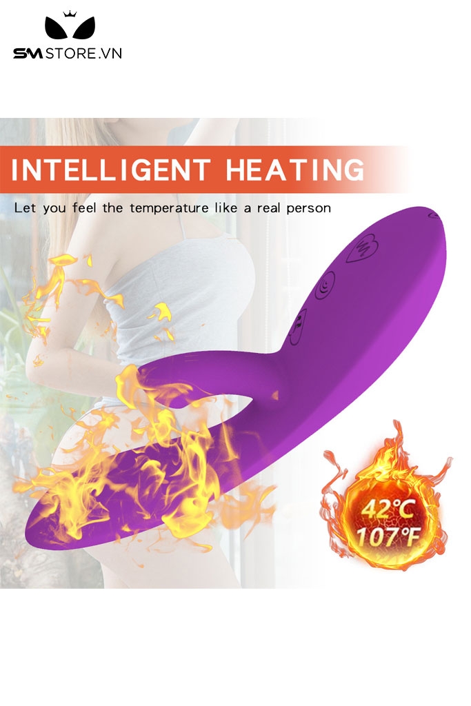 SMT4313 - Máy rung hút 2 đầu và sưởi ấm đến 42 độ có 10 chế độ