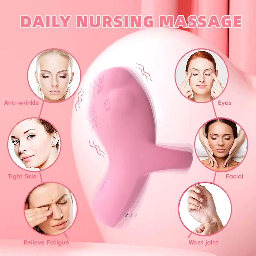 SMT4341 - Ngón tay rung chân mèo có 8 chế độ có quai đeo chống tuột