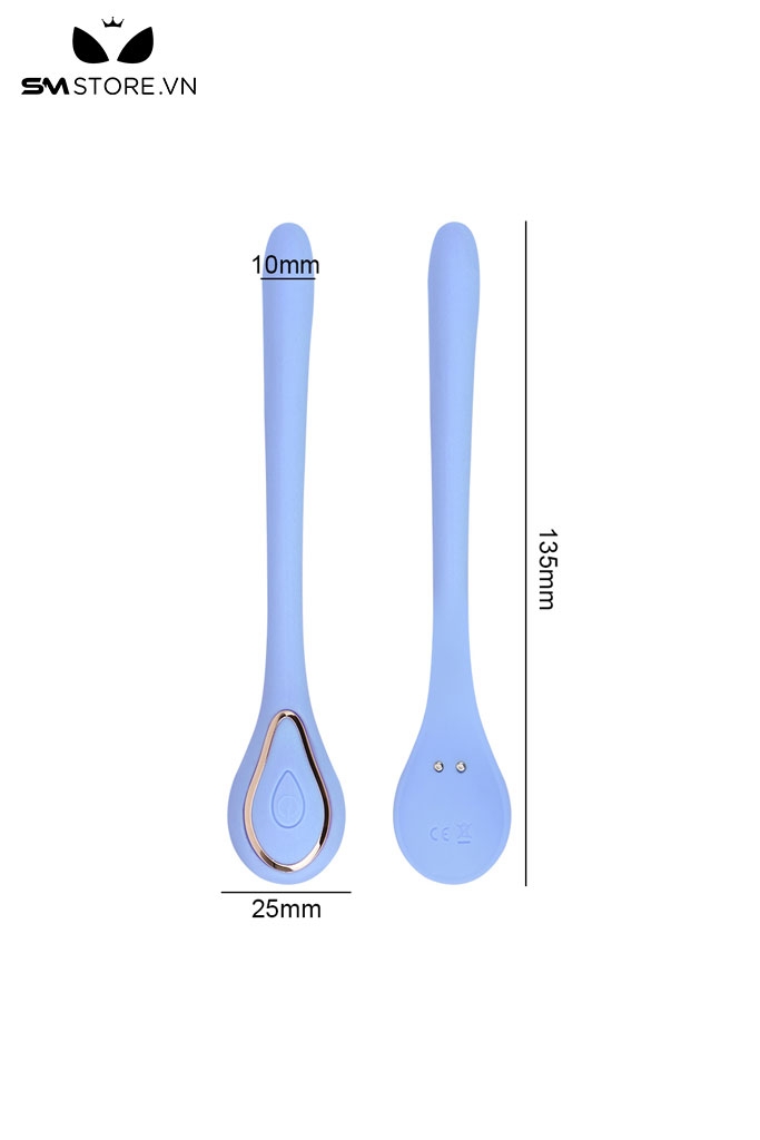 SMT4385 - Máy rung 2 đầu silicon mềm có 10 chế độ dài 135mm và sạc điện
