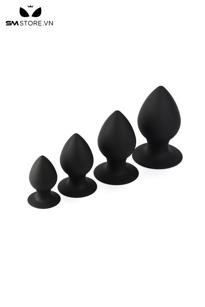 SMT439 - Butt plug silicon thân mập đế mỏng 4 size lựa chọn