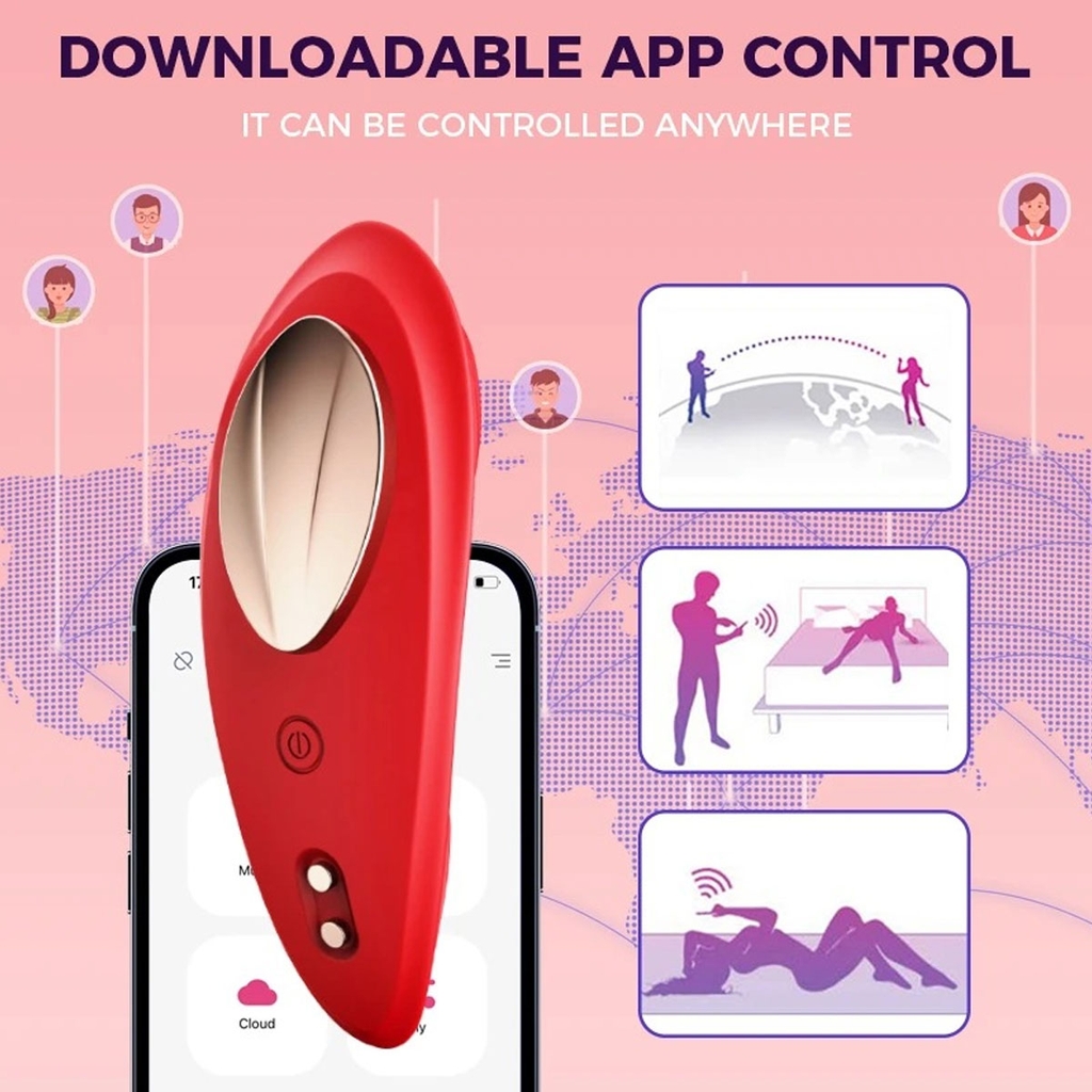 SMT4414 - Quần lót rung sạc nam châm điều khiển qua APP dài 8.5cm