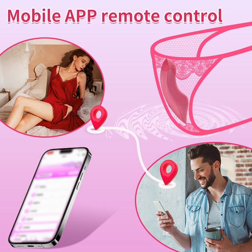 SMT4418 - Quần lót rung silicon có 9 tần số điều khiển qua APP chống nước