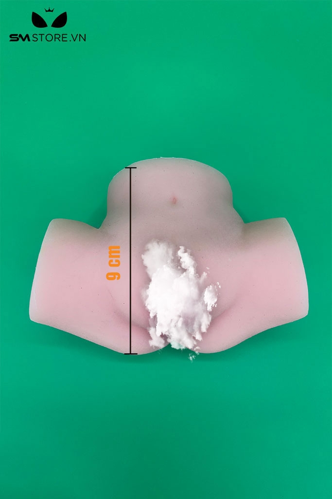 SMT441 - Mông giả nguyên khối có âm đạo silicon mềm dài 13cm