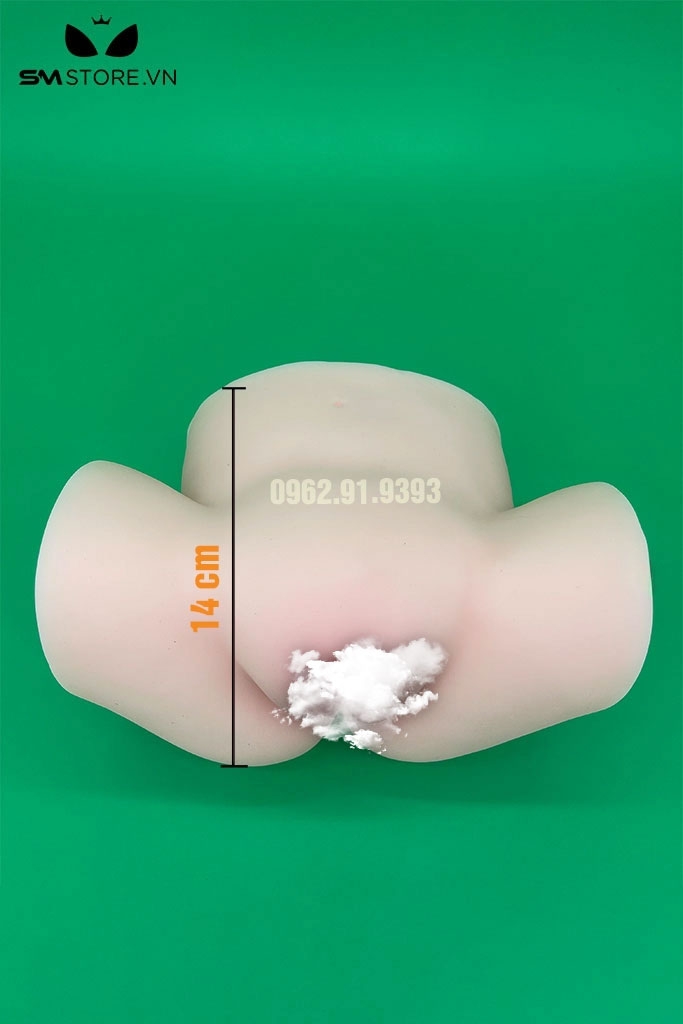 SMT441 - Mông giả nguyên khối có âm đạo silicon mềm dài 13cm