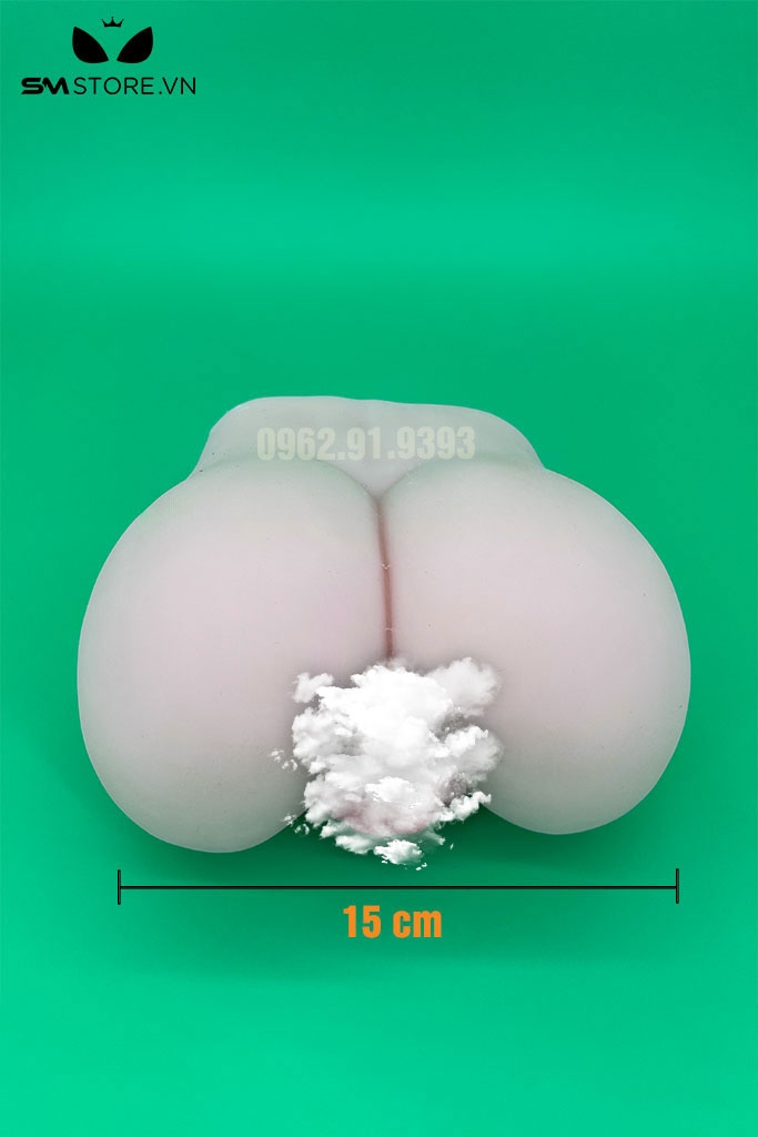 SMT443 - Mông giả silicon nguyên khối có âm đạo và hậu môn 5 size