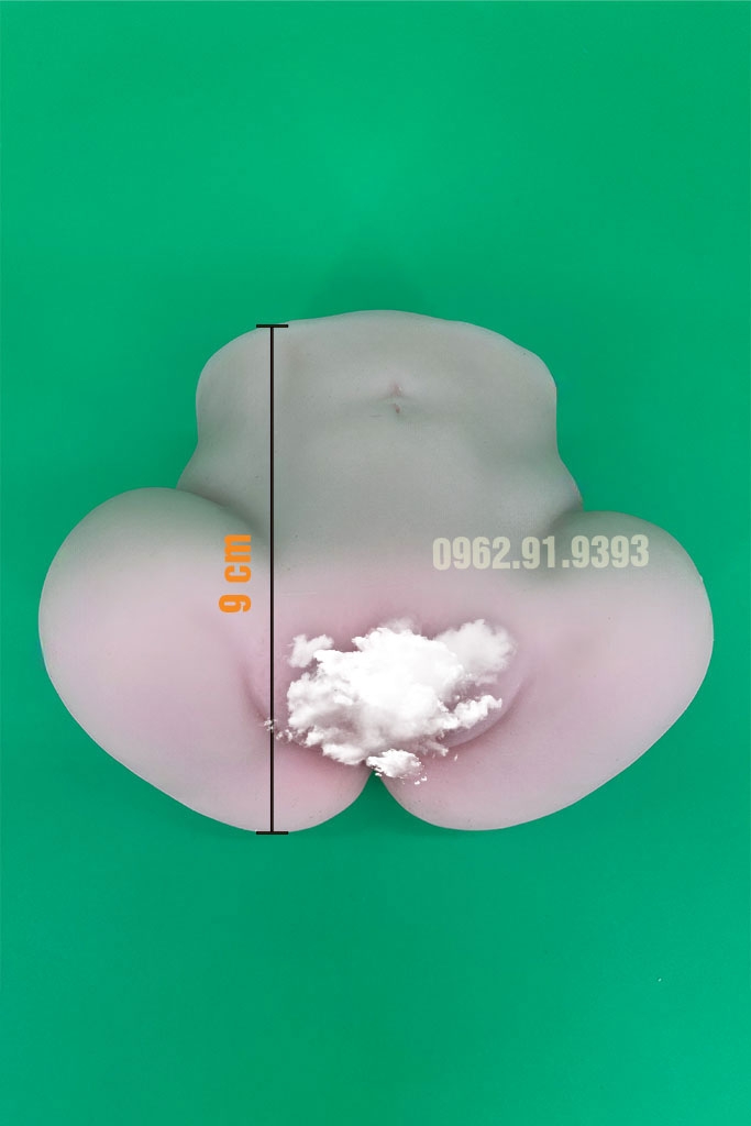 SMT443 - Mông giả silicon nguyên khối có âm đạo và hậu môn 5 size