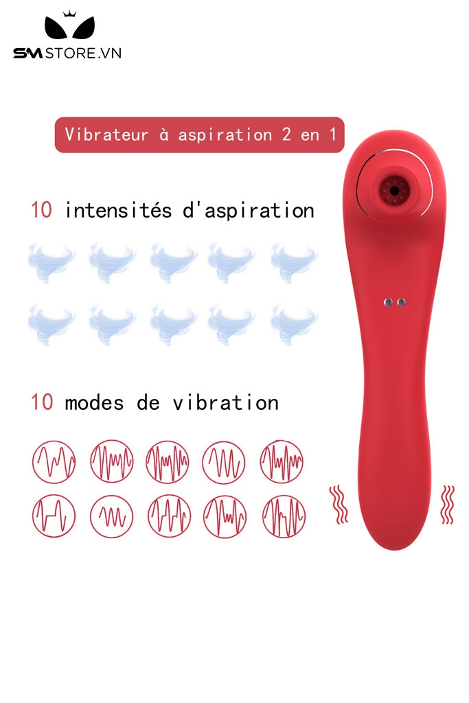 SMT4487 - Máy hút âm đạo có 10 tần số sạc nam châm dài 18.5cm