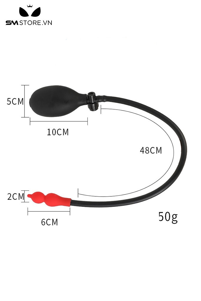 SMT4522 - Anal pump thiết kế hình quả bầu silicon co giãn dài 48cm