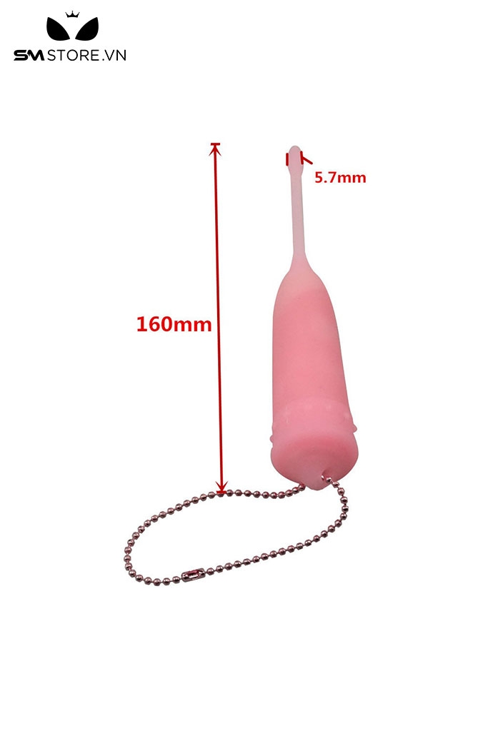 SMT4526 - Sounding đồ chơi niệu đạo silicon rung dạng đầu nhọn dài 16cm