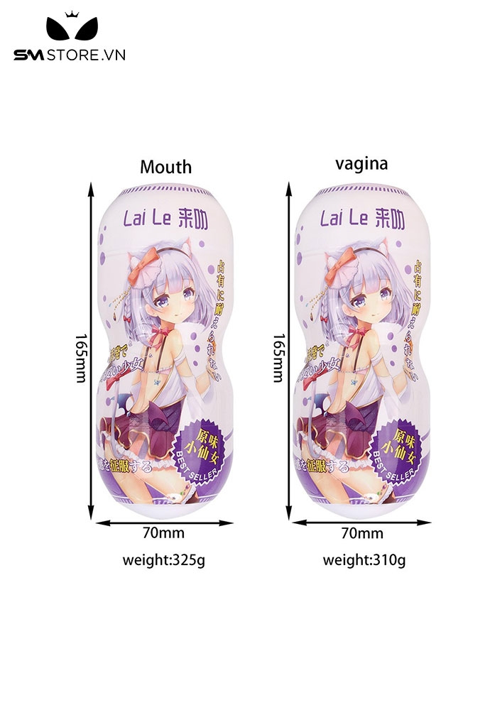 SMT4530 - Cốc thủ dâm anime có thể tháo rời miệng hậu môn dài 165mm