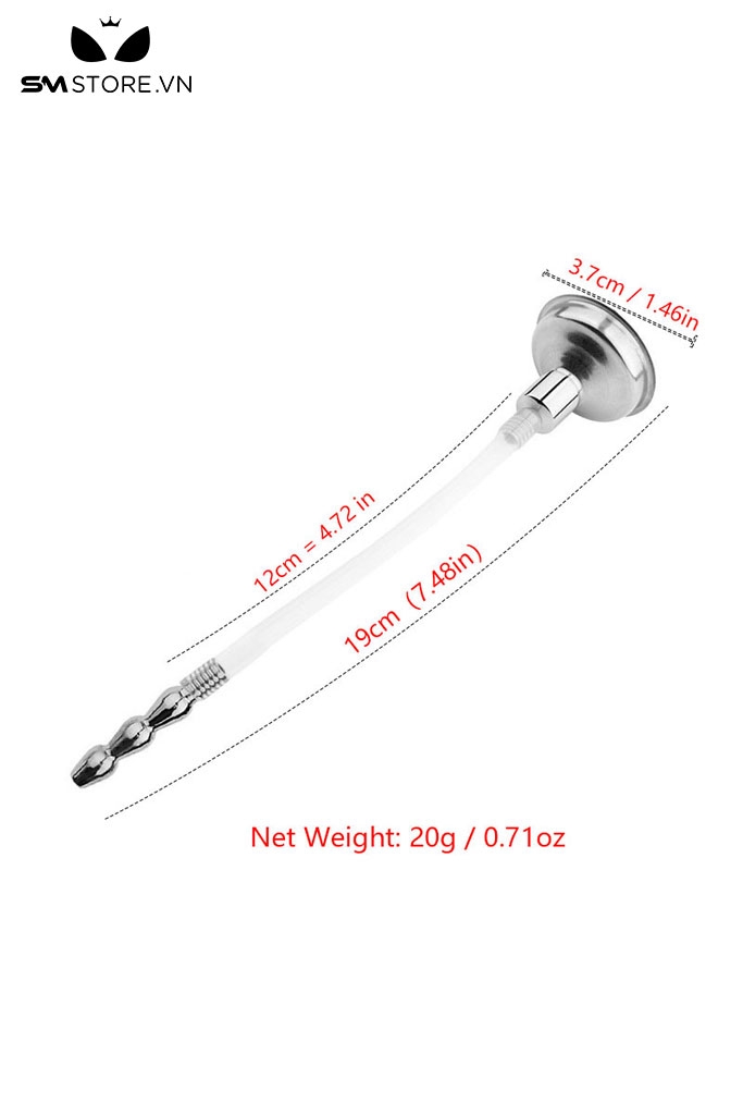 SMT4543 - Dụng cụ sounding silicon thiết kế hình phễu với phần đầu tháo rời