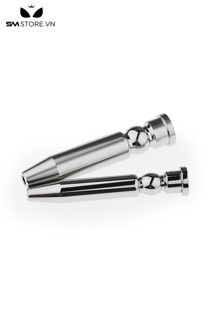 SMT4552 - Sounding inox niệu đạo inox rỗng ruột có nút chặn và 2 size
