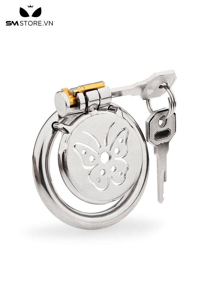 SMT4555 - Khóa dương vật mặt dẹt hình con bướm inox cao cấp không gỉ