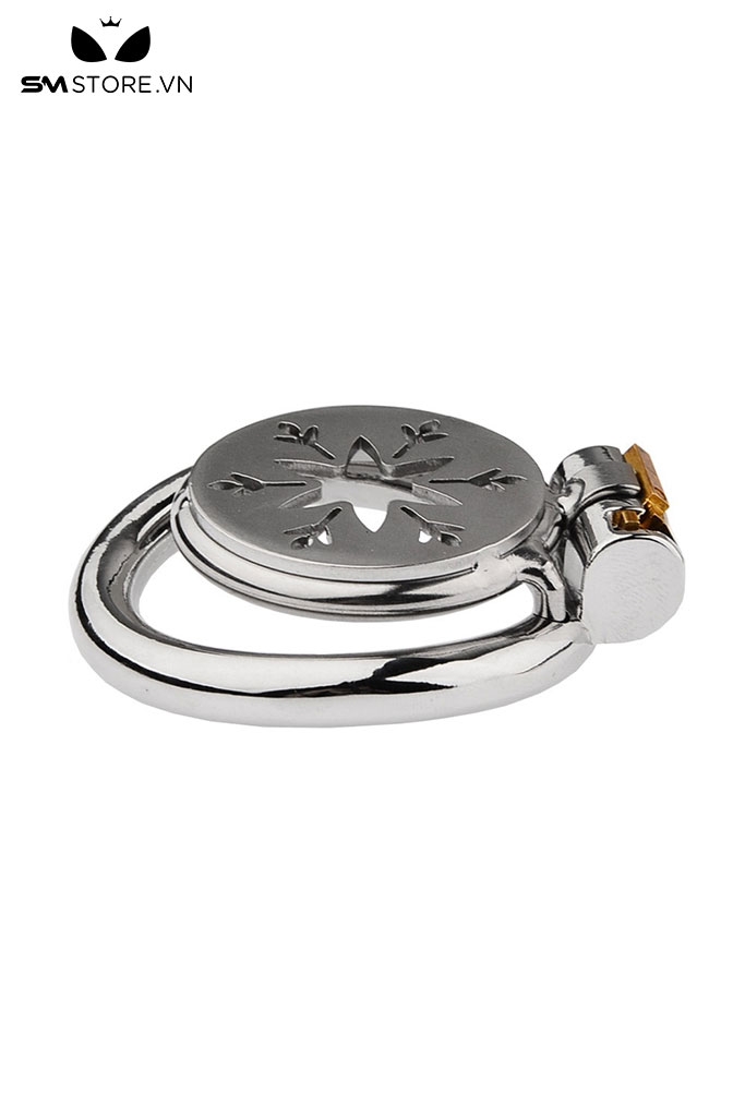 SMT4556 - Khóa dương vật inox mặt dẹt hình bông tuyết có 4 size