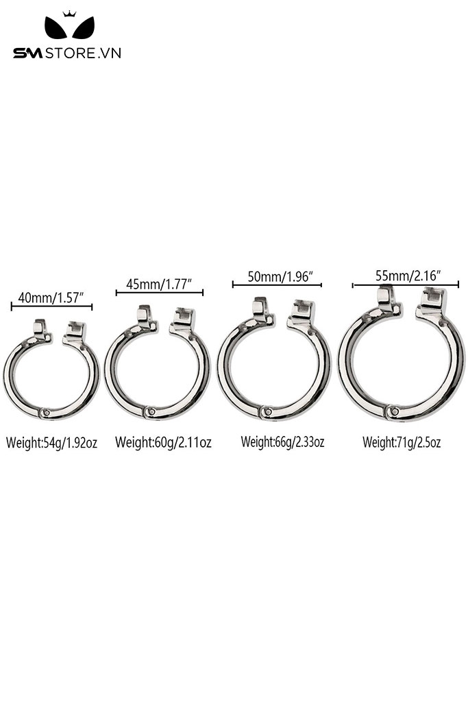 SMT4558 - Khóa dương vật hình chân mèo dạng mặt phẳng có lỗ thoáng